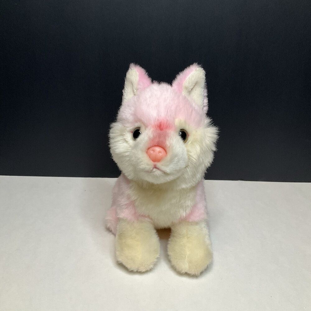 Adventure Planet Heirloom Collection Wolf Husky Dog Plush Pink Stuffed Animal 7"
